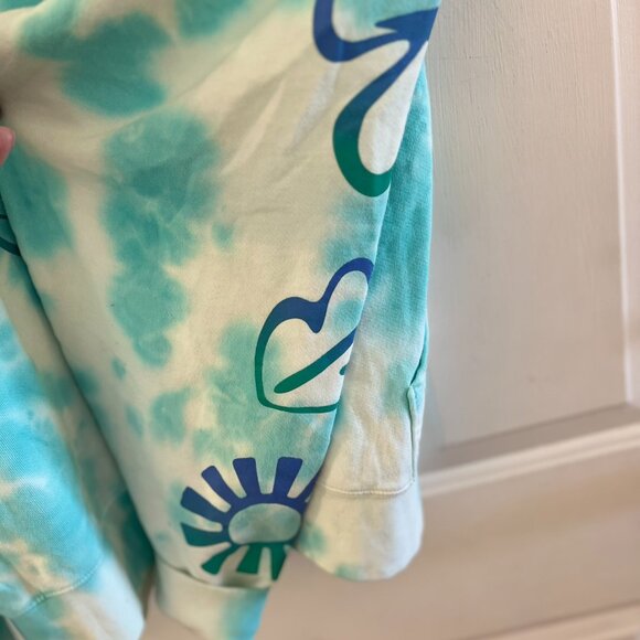 Disney Parks Plus-Size Stitch Hello Universe Tie-Dye Hoodie 2x - Picture 7 of 11
